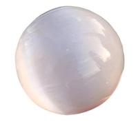 1pcs 300-400g White Selenate Balls Quartz Crystal Gypsum Minerals