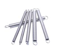 1Pcs 300mm 0.3mm 0.4mm 0.5mm 0.6mm 0.8mm 1.0mm Dual Hook Long Expansion Tension Spring 304 Stainless Wire Dia(0.8X10X300mm)