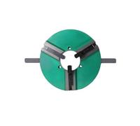 1pcs 300mm D300 3-Jaw Manual Welding Chuck - High Precision Wood Lathe Clamping Fixture with Adjustable Gripping Force