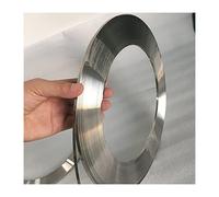 1Pcs 301 Stainless Steel Narrow Foil Strip Roll, 5M Length, Width 5/10/20mm, Thickness 0.1-0.5mm(0.4mm x 10mm x 5M)