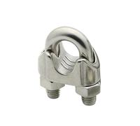 1PCS 304/316 Stainless Clip U-Shaped Wire Rope Clamp Buckle Clip M2 M3 M4 M5 M6 M8 M10 M12 M14 M24 M26 M30 M32(M14 (316 Stainless))