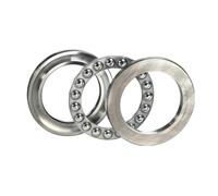 1Pcs 304/440 Stainless Steel Plane Axial Bearing 51100 51101 51102 51103 51104 51105 51106 Thrust Ball(440 Stainless Steel,S51107(35x52x12))