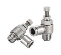 1pcs 304 Pneumatic Fitting SL6-M5 1/8"-6mm Throttle Valve Pressure Reduce Control regulating SL10-02 SL6-01 SL8-01 SL6-02(SL8-01)