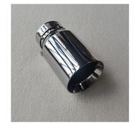 1PCS 304 Silver Stainless Steel Exhaust System Muffler Pipe End Flat Edge Outlet Universal Exhaust Pipe Accessories Car Exhaust Tip(ID 73MM-OD 114MM)