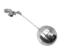 1pcs 304 SS Adjustable Float Valve for Water Tanks - 1/2", 3/4", 1", 1-1/4" Port Sizes - Floating Ball Switch for Water Towers(DN15)