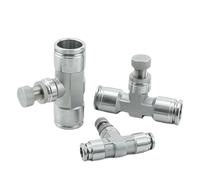 1pcs 304 Stainless Pneumatic Fitting SA Throttle Valve Pressure Reduce Control regulating Push in OD 4 6 10 12mm for Air Water Tube(SA 10mm,1 PC)