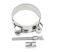 1pcs 304 Stainless Steel Adjustable Hose Pipe Clamp - Heavy Duty Water Pipe Clip for Automotive, Industrial, and Home Use(44-47mm)