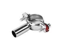 1pcs 304 Stainless Steel Fixture Pipe Bracket Welding Water Pipe Fixed Pipe Clamp Circular Pipe Clamp PVC Locking Clamp 19-108mm(32-34mm-L45mm)