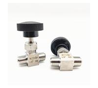 1pcs 304 Stainless Steel Flow Regulating Valve - 1/8", 1/4", 3/8", 1/2" Male Thread Globe Valve for Instrumentation(1/4In)