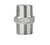 1Pcs 304 Stainless Steel Hexagonal Pair External Wire Precision Casting External Wire Plumbing Fittings Seamless Water Pipe Joint(DN65-2.5inch)