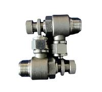 1PCS 304 Stainless Steel KNSL regulating Valve Flow limiting Quick Plug Quick Twist Fitting KNSL 4X2.5-M5 KNSL 10X6.5-1I4 KNSL 6X4-M6(KNSL 4X2.5-M5)