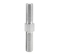 1pcs 304 Stainless Steel Outer Hexagon Teeth Bolt Left And Right Thread Rod Stud Positive Double End Bolt(150mm,M16)