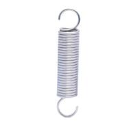 1Pcs 304 stainless steel tension spring, double hook spring, Wire diameter 2mm Outer diameter 16mm Length 300mm, Silver, 2x16x300mm