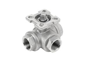 1pcs 304 Stainless Steel Three-Way Ball Valve high Platform T-Shaped L-Shaped q14/q15 Internal Thread Valve Switch DN25 50(DN50,316L_LTYPE)