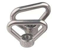 1Pcs 304 Stainless Steel Triangle Lifting Eye Nut - M8 M10 M12 M14 M16 M20 Trapezoid Thread Rings for Handle Bolts(10mm)