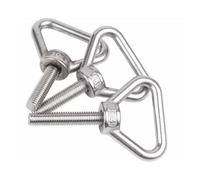 1pcs 304 Stainless Steel Triangular Lifting Ring Screw, Welded Load-Bearing Bolt Fastener M8M10M12M16M20 For Heavy-Duty Hoisting(140mm,M12)