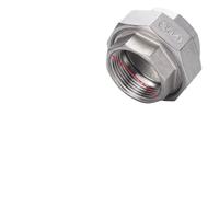 1PCS 304 Stainless Steel Union Live Joint Coupling 1/4" 3/8" 1/2" 3/4" 1" 1-1/4" 1-1/2" BSPT Female Male Thread Cast Pipe Fitting(2-1/2")