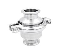 1pcs 304SS Check Valve - One Way Flow Valve with Tri Clamp Cover and Thread Ferrule for Sanitary Applications(32mm 50.5)