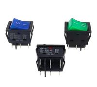 1PCS 30A 250V AC High Current ON/OFF 4/6Pin Special for Eelding Machine KCD4 Rocker Power Button Switches(30A Blue,4Pin)