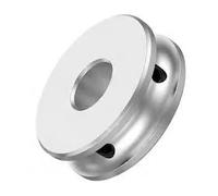 1Pcs 30mm OD Aluminum Alloy PU Round Top Wire Single Groove Belt Pulley, 5~14mm ID Width 5 Motor Drive Transmission Disc for Electric Motors(6mm)