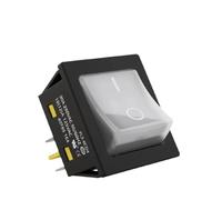 1PCS 30x22mm Rocker Switch DPST Heavy Duty 30A T85 Rated IP67 Waterproof 12-24V/110-220V for Marine Boat Toggle Cont rol