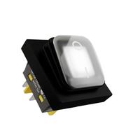 1PCS 30x22mm Rocker Switch DPST Heavy Duty 30A T85 Rated IP67 Waterproof 12-24V/110-220V for Marine Boat Toggle Cont rol