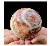 1pcs 310-400g Pork Stone Ball, Quartz Crystal Red Gemstone Stone