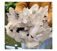 1pcs 310-400g White Quartz Cluster Crystal Home Office Gemstone Stone