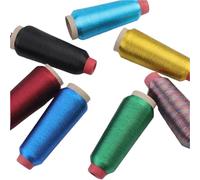 1Pcs 3200M/Roll Metallic Embroidery Crochet Knitting Yarn Cross Stitch Metallic Yarn Threads Embroidery Threads Crochet Kits for Beginners Adults(1piece L-20)