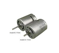 1pcs 370 electronic starter DC 3.7V 5V 7.4V 12V 44000RPM High Speed 24mm electronic starter DIY Toy Car Boat Water RUAJOGYNVM(17mm shaft length)