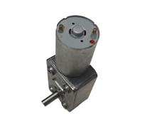 1pcs 370 Reversible High Torque Worm Geared Motor DC 6/12/24V Reduction Motor CW/CCW Electric Drive Motor 6RPM -260RPM(Motor x bracket,6rpm,24V)