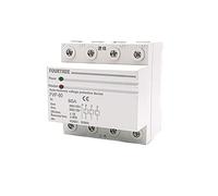 1Pcs 380V Three Phase Four Wire Din Rail Self-Recovery Automatic Reconnect Over Amp Under Voltage Protective(5V)