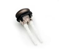 1pcs 38mm Dual Flush Toilet Tank Push Button - Black Round Shape Replacement for Bathroom Toilets