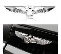 1Pcs 3D Animal Car Decoration Metal Eagle Adhesive Car Badge Emblem Sticker for Universal Cars Moto Bike Car Styling Decorative Accessories (Silver/Big)