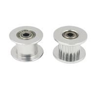 1pcs 3D Printer Parts GT2 2GT Pulley idler pulley Silver 20 Teeth AF Type Bore 3/4/5/6mm For width 6 /10mm Belt, 2GT Idler 20T(Bore 3mm With Teeth,5)