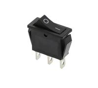 1pcs 3D3P-BLACK KCD3 220V ON/OFF SPST Rocker Switch Single Pole Single Throw 20A 125VAC