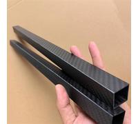 1pcs 3K Full Carbon Fiber Square Tube High Strength Length 500mm OD 10mm 15mm 20mm 22mm 25mm 30mm Glossy Surface(25x25x23x500mm)