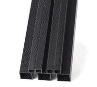 1Pcs 3K Full Carbon Fiber Square Tube OD8mm 10mm15mm 20mm 22mm 25mm Length 500mm Plain Weave Matte Carbon Tube for 3D Printer(22x22x20mm)