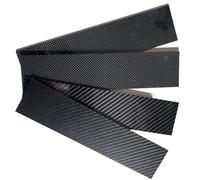 1Pcs 3K High Hardness Carbon Fiber Sheet 300x50mm - 100% Pure Carbon Panel for Model Making and DIY Projects(0.5mm Plain Matte)