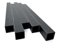 1Pcs 3K Plain Weave Matte Full Carbon Fiber Square Tube, High Strength 500mm OD 8mm 10mm 12mm 15mm 18mm 20mm 22mm 24mm 25mm 28mm Pipe(15x15x13mm)