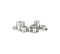 1pcs 3mm 3.17mm 4mm 5mm 6mm 6.35mm 7mm 8mm 10mm 11mm 12mm 14mm Rigid Flange Coupling Guide Shaft Coupler Motor Connector(A 4mm)(A 11mm)