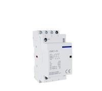 1pcs 3P Din Rail Household Contactor AC 24V 110V 230V 380V 25A Modular Contactor Type 3NO 3NC(3NC,380 V)