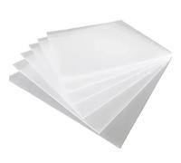 1pcs-3pcs White PP Plastic Sheets Plate Polypropylene Board 200mmx200-300mmx400mm(200x200x10mm-1Pcs)
