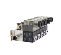 1pcs 3V1-06 DC24V Two-Position Three-Way Positive Pressure air Solenoid Valve Direct-Acting Vacuum Suction Cup Valve Combination(AC110V 4 in 4 Out,4 Combinations)