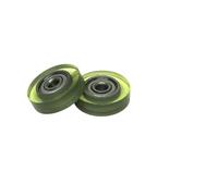 1pcs 3x15x4 Miniature Polyurethane Formed Bearing Wheel PU62315-4 OD 15mm PU Coated Roller 3 * 15 * 4 Plastic Soft Rubber Pulley(PU62415-5 4x15x5mm)