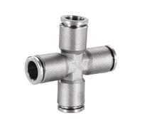 1PCS 4-16 Mm Tube OD 2 3 4 Ways Elbow Tee Y Cross Bulkhead Compression Stainless Push in Connect Pneumatic Air Fitting(PZA,16mm)