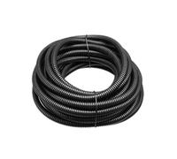 1pcs 4.5/6/7/10M Length 6x9/5.2x7.2mm Flexible Corrugated Tube PP Flexible Corrugated Conduit Tube Black for Garden Office(6mm Dia. 7m Long)