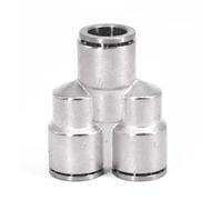 1PCS 4 6 8 10 12 14 16mm PU Elbow Corss Y Tee Brass Push in Connector Release Pneumatic Connectors Air Fitting(PY Brass,12mm)