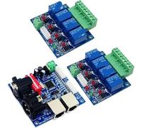 1PCS 4-Channel DMX512 LED Controller RJ45 Light decoder Strip WS-DMX-RELAY-4CH/*2 DC12V 10A*4CH Relay(WS-DMX-RELAY-4CH X 2)