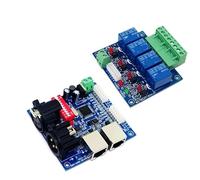1PCS 4-Channel DMX512 LED Controller RJ45 Light decoder Strip WS-DMX-RELAY-4CH/*2 DC12V 10A*4CH Relay(WS-DMX-RELAY-4CH)